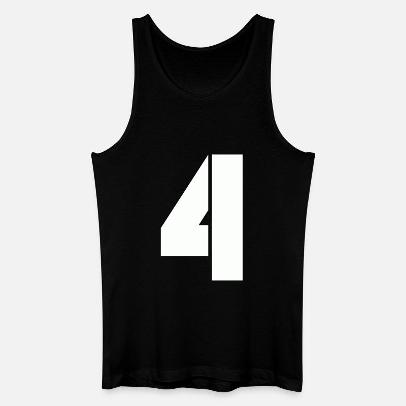 4 - Männer Bio Tank Top - Schwarz
