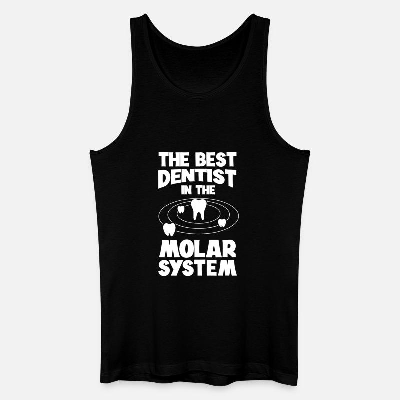 Molar System Dentist Tee - Men’s Organic Tank Top - black