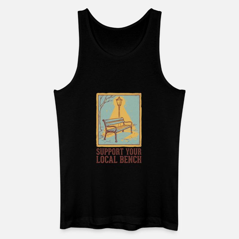 Support Bench - Men’s Organic Tank Top - black