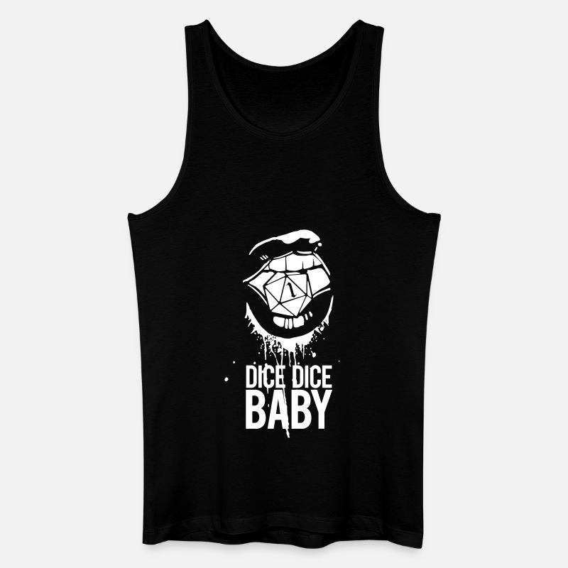 Rollenspiel Hot lips - Männer Bio Tank Top - Schwarz