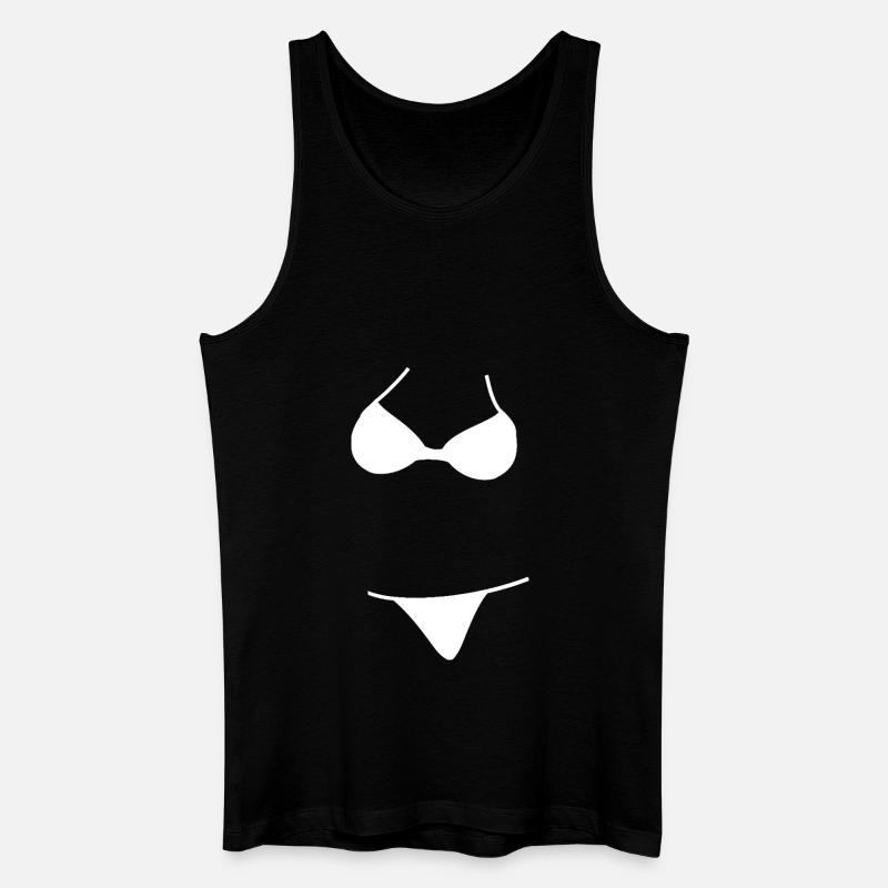 Bikini Logo - Männer Bio Tank Top - Schwarz