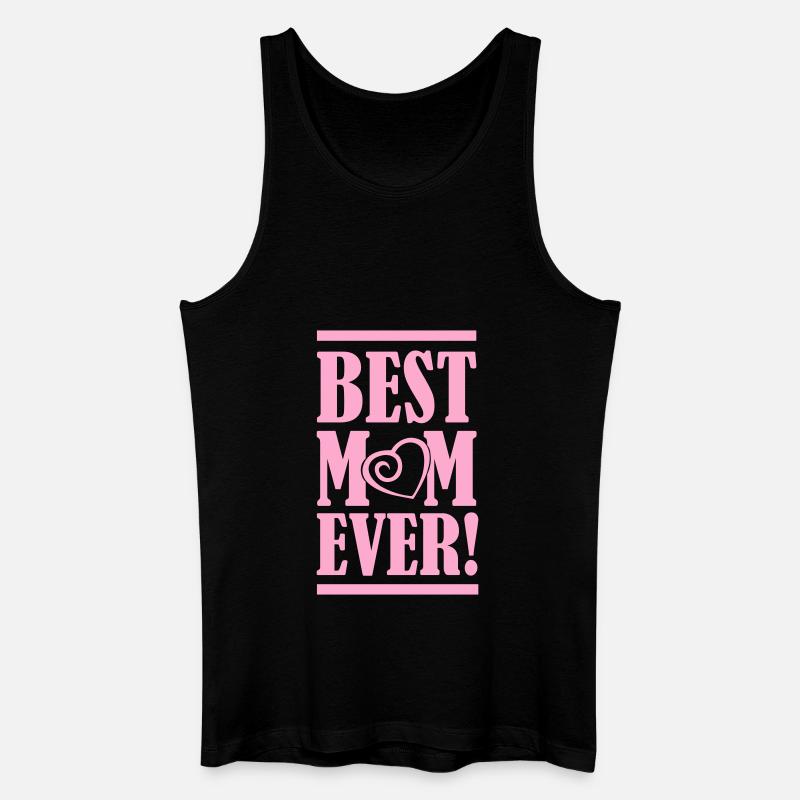 best mom ever - Männer Bio Tank Top - Schwarz