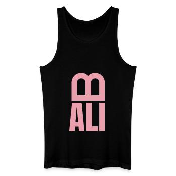 Bali Fischerhut - Männer Bio Tank Top - Schwarz - Vorne