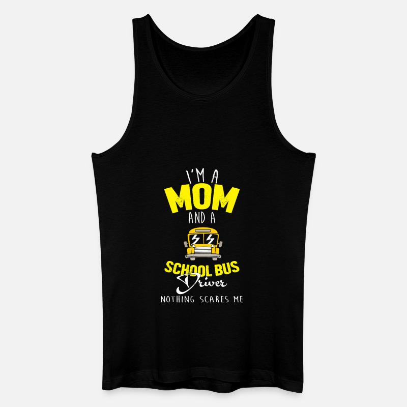 Schulbusfahrer Schulbus - Männer Bio Tank Top - Schwarz