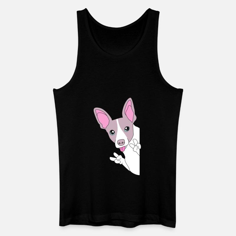Rat Terrier - Männer Bio Tank Top - Schwarz