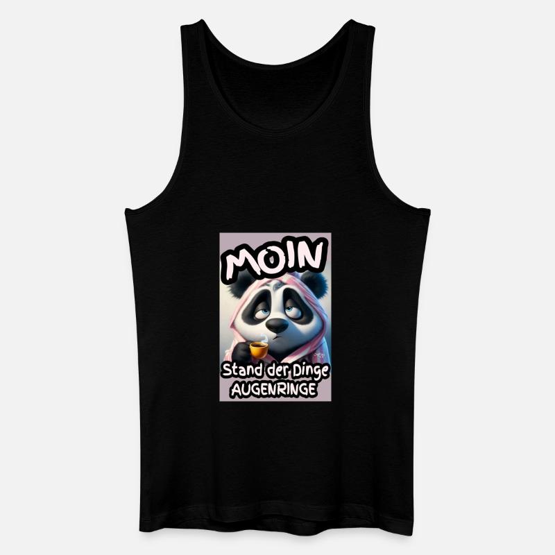 Augenringe am Morgen - Männer Bio Tank Top - Schwarz