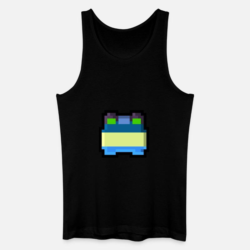 Pixel Smile - Männer Bio Tank Top - Schwarz