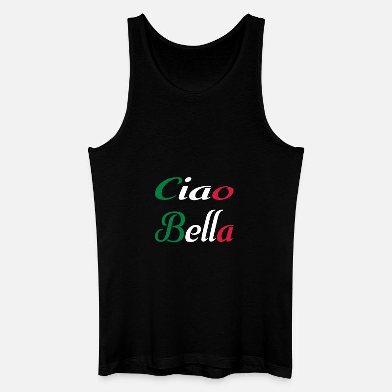 Ciao Bella - Männer Bio Tank Top - Schwarz
