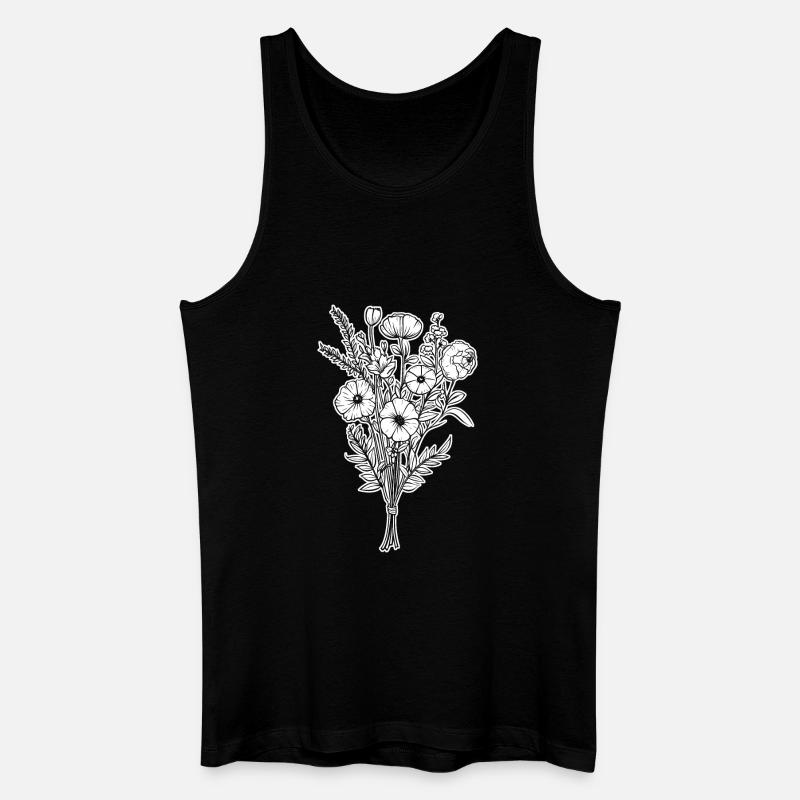 Blumenstrauß Blumen Wildblumen Hochzeit Geschenk - Männer Bio Tank Top - Schwarz