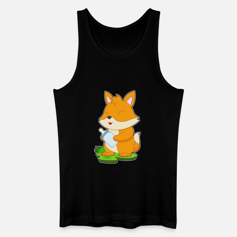 Biberon Fox - Débardeur bio Homme - noir