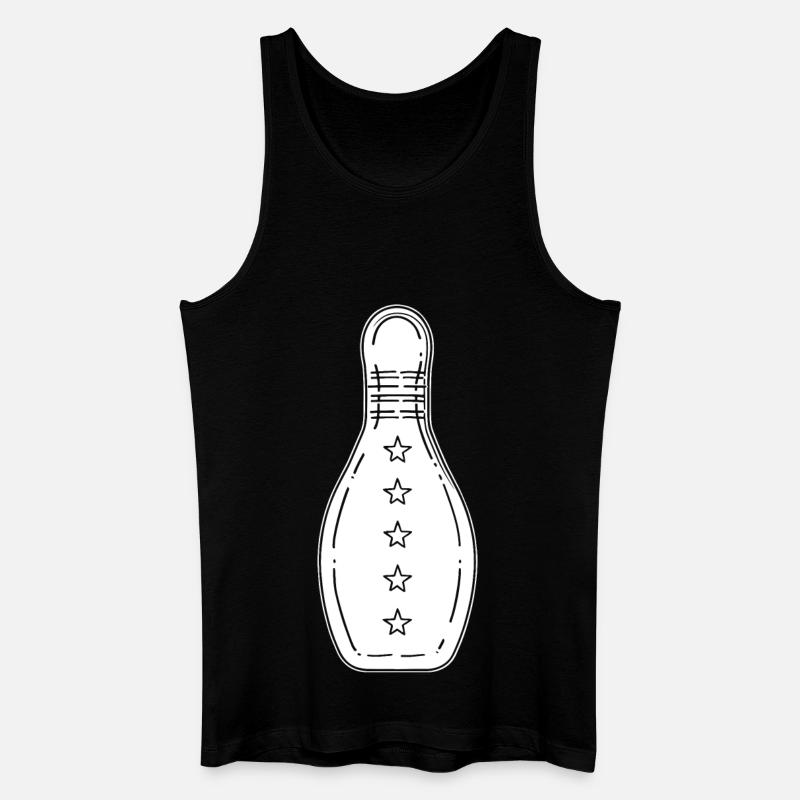 Bowling Spiel - Männer Bio Tank Top - Schwarz
