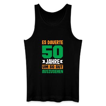 Cadeau amusant pour un 50e anniversaire - Débardeur bio Homme - noir - Devant