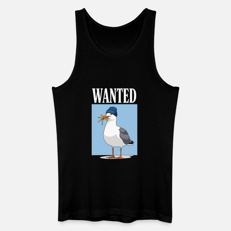Gesucht Möwe Eiscreme Abenteuer - Men’s Organic Tank Top - black