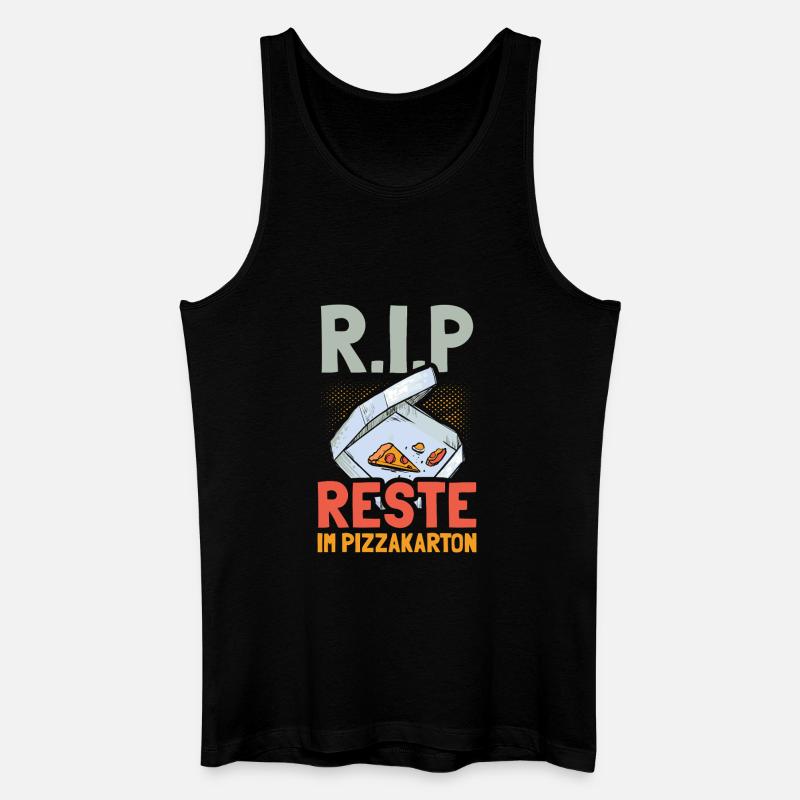 RIP - Reste im Pizzakarton - Männer Bio Tank Top - Schwarz