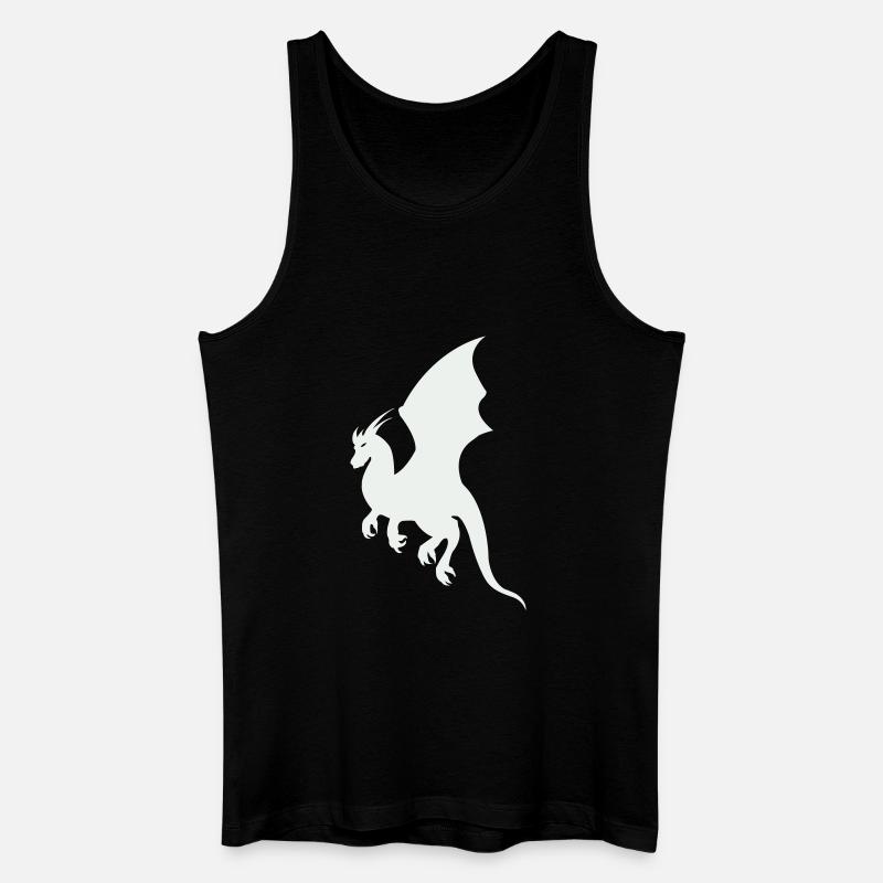 drache - Männer Bio Tank Top - Schwarz