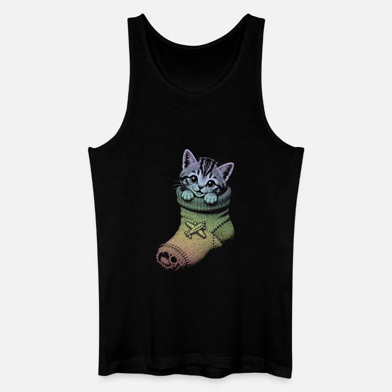Kätzchen - Männer Bio Tank Top - Schwarz