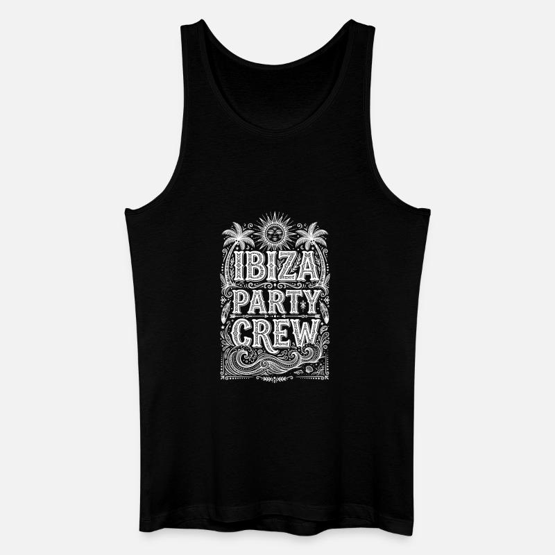 Ibiza Party Crew - Männer Bio Tank Top - Schwarz