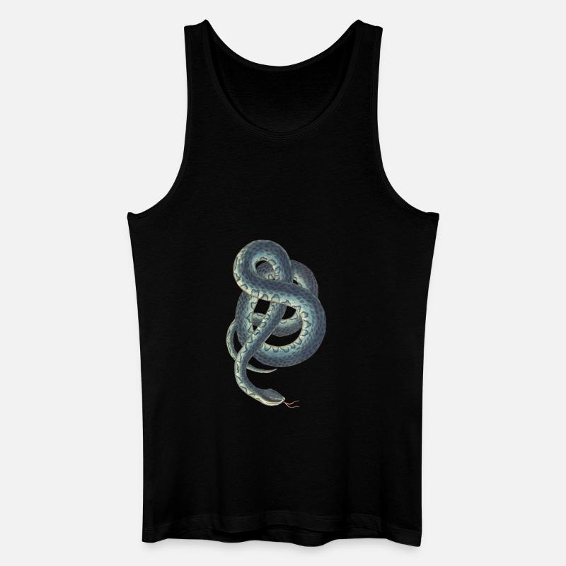 Schlange - Männer Bio Tank Top - Schwarz