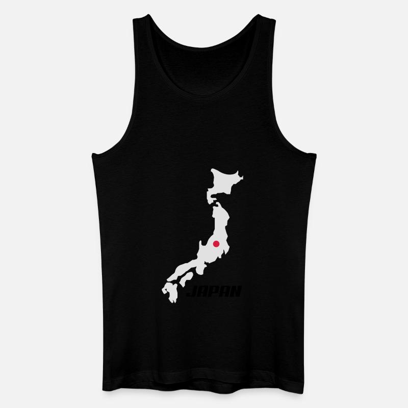 japan3 - Männer Bio Tank Top - Schwarz