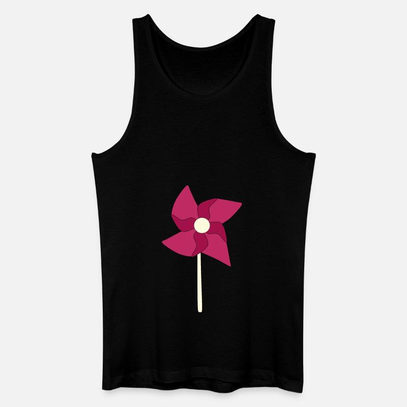 Windrad Windräder - Männer Bio Tank Top - Schwarz