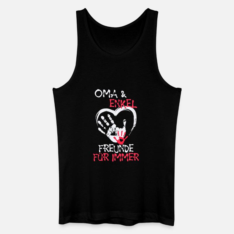 Lieblingsoma Oma Großmutter Statement Ruhestan - Männer Bio Tank Top - Schwarz