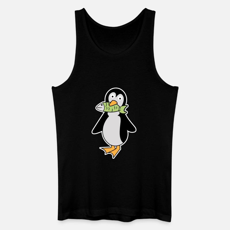 Süß Pinguin Vogel Tier Seevogel Arktis - Männer Bio Tank Top - Schwarz