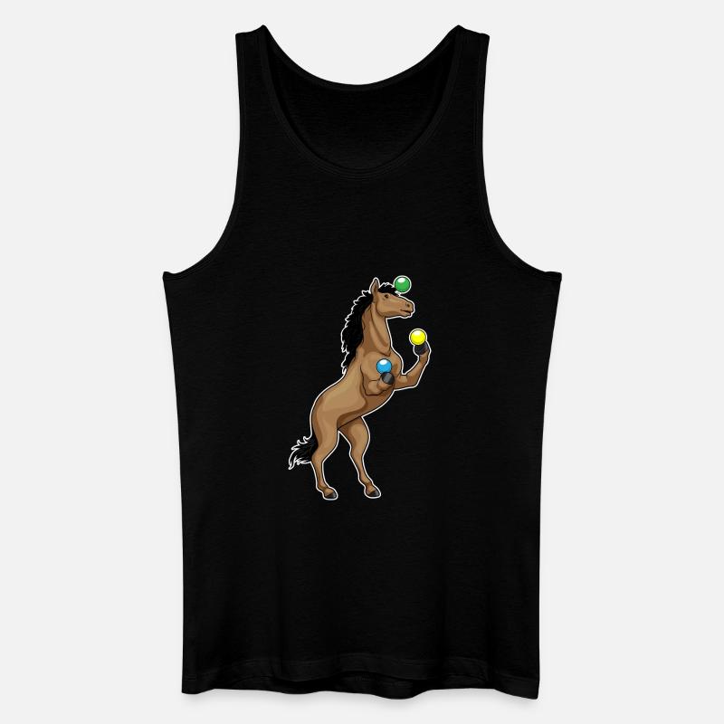Jongleur de cheval - Débardeur bio Homme - noir