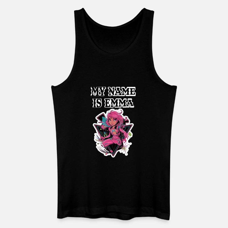 Mein Name ist Emma 2026 - Männer Bio Tank Top - Schwarz