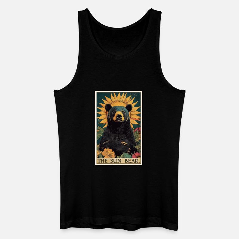 Sun Bear Malay Bear - Men’s Organic Tank Top - black