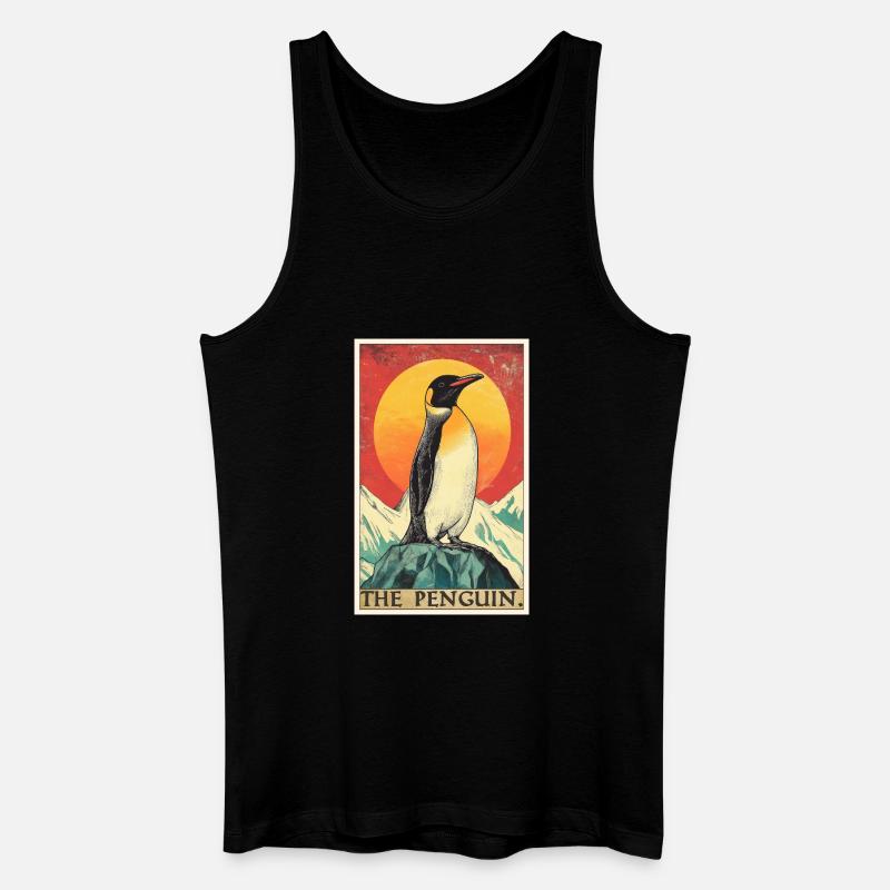 Pinguine Pinguin - Männer Bio Tank Top - Schwarz