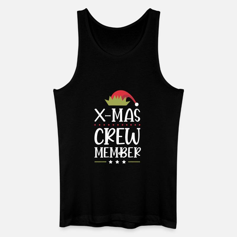 X-Mas Crew Mitglied - Männer Bio Tank Top - Schwarz