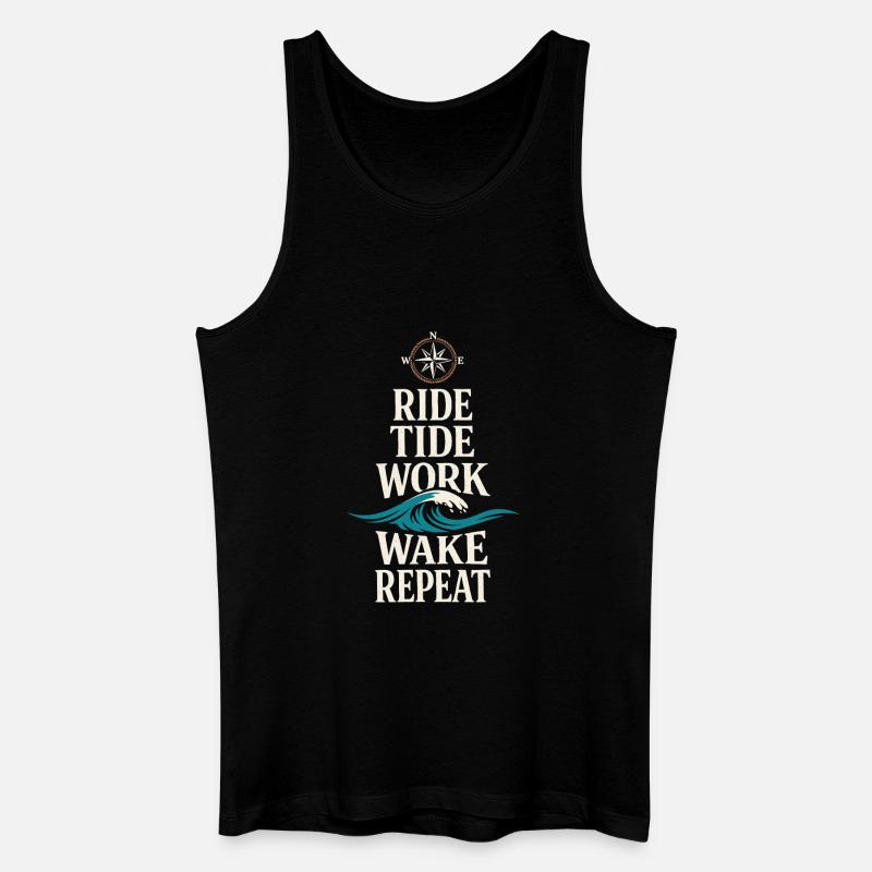 Seemannschaftsgeschenk Für Deckhand Ocean Work - Männer Bio Tank Top - Schwarz