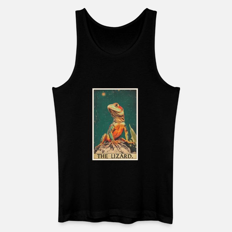 Firben Firben - Økologisk tanktop til mænd - sort