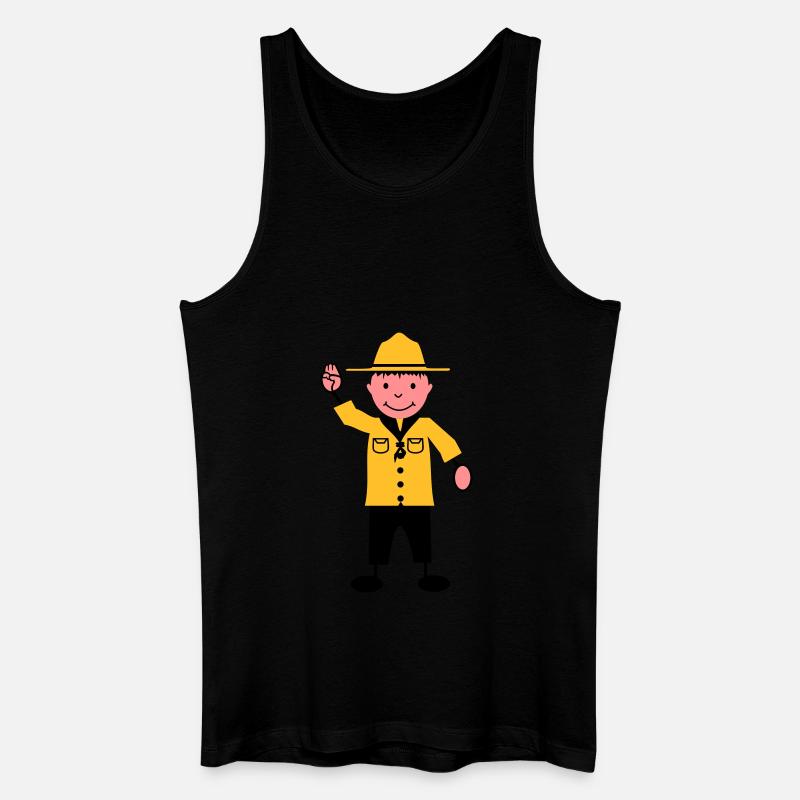 Pfadfinder - Männer Bio Tank Top - Schwarz