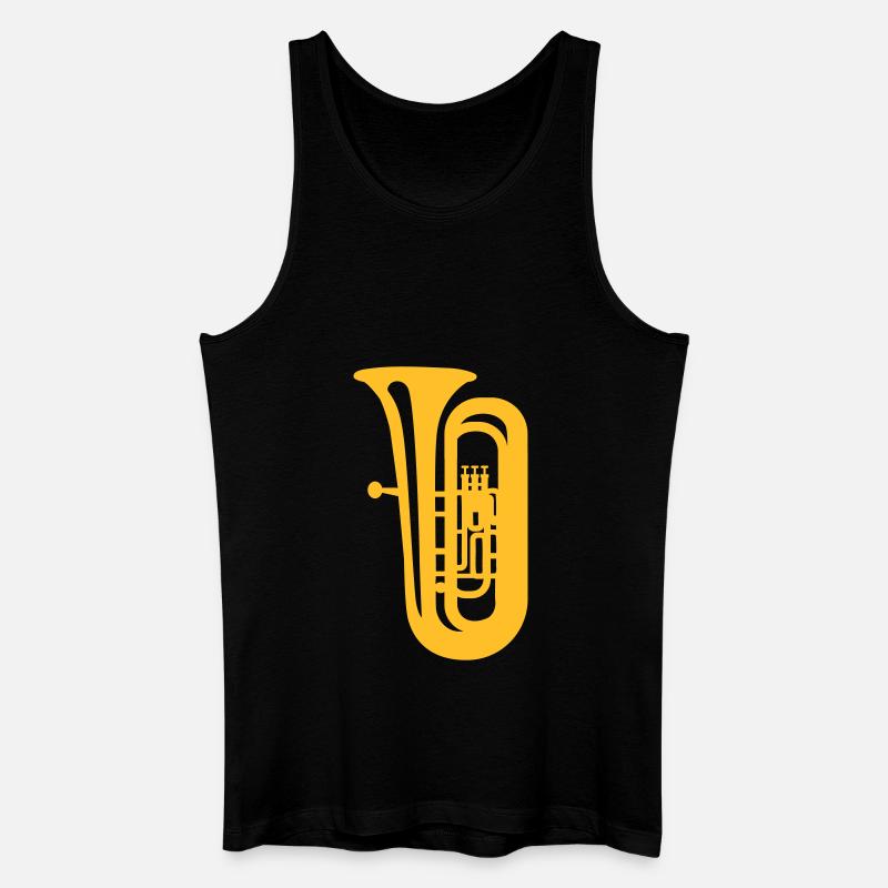 Tuba - Männer Bio Tank Top - Schwarz