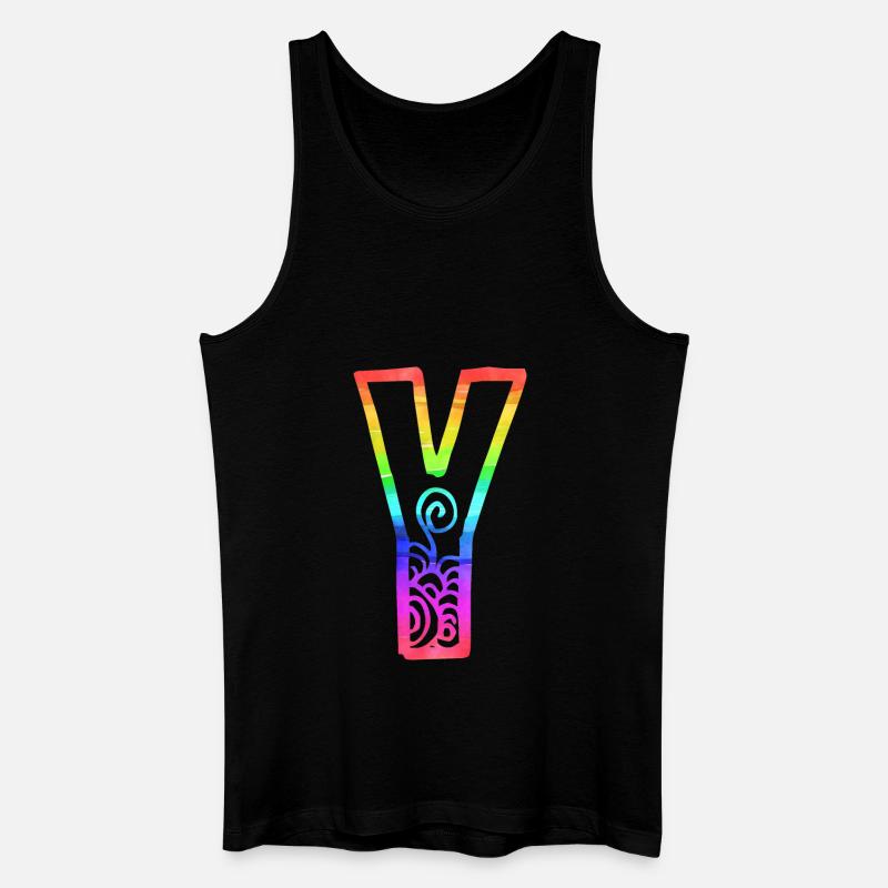 regenbogen y - Männer Bio Tank Top - Schwarz