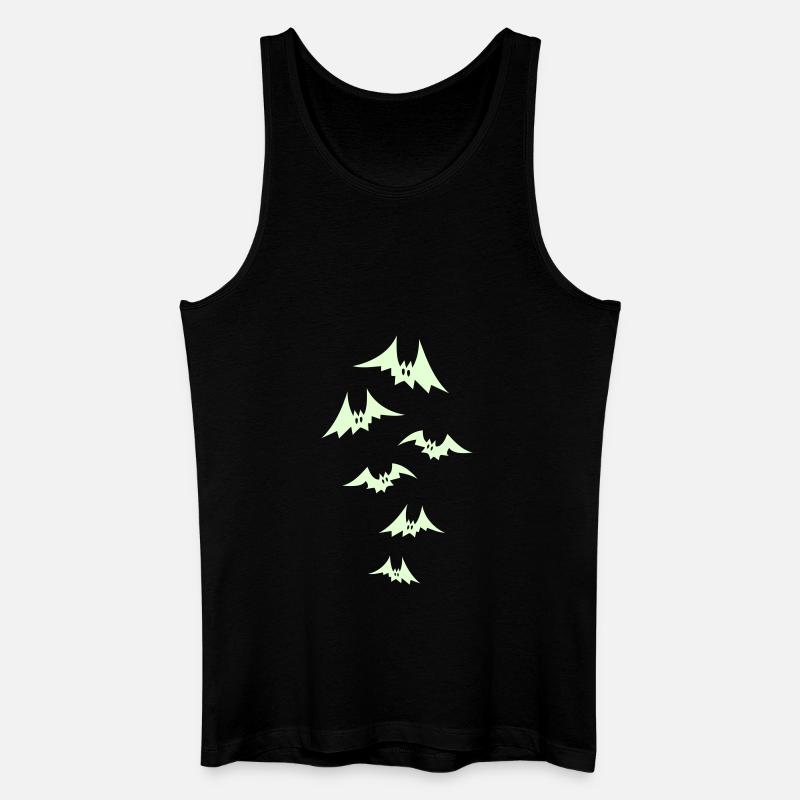 bats - Männer Bio Tank Top - Schwarz