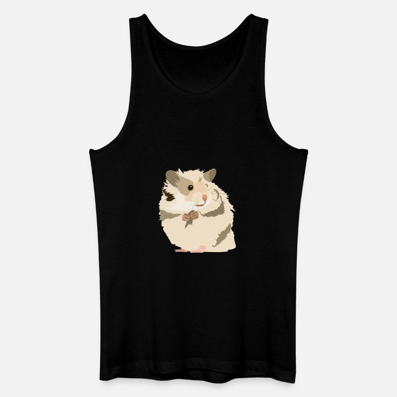 Hamster - Männer Bio Tank Top - Schwarz