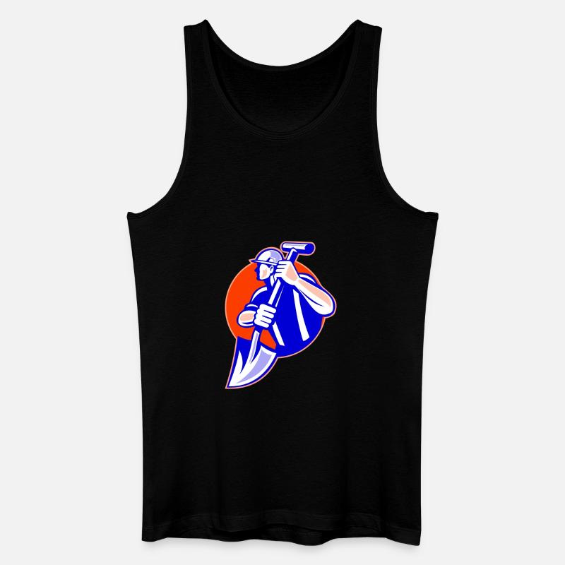 Arbeiter - Männer Bio Tank Top - Schwarz