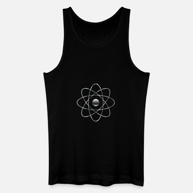 Atom - Männer Bio Tank Top - Schwarz