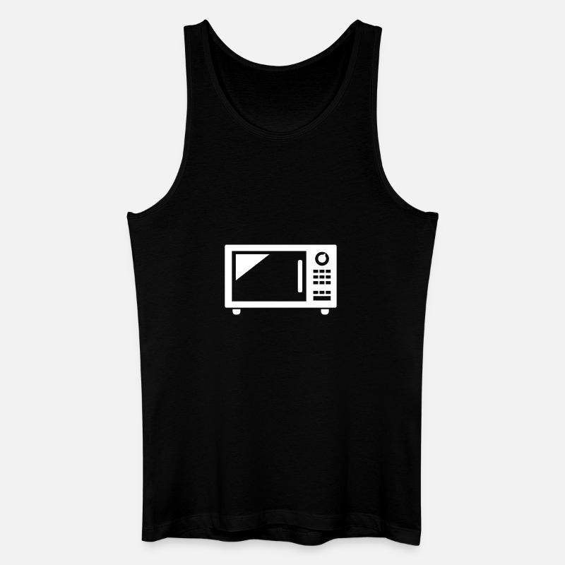 Mikrowelle - Männer Bio Tank Top - Schwarz
