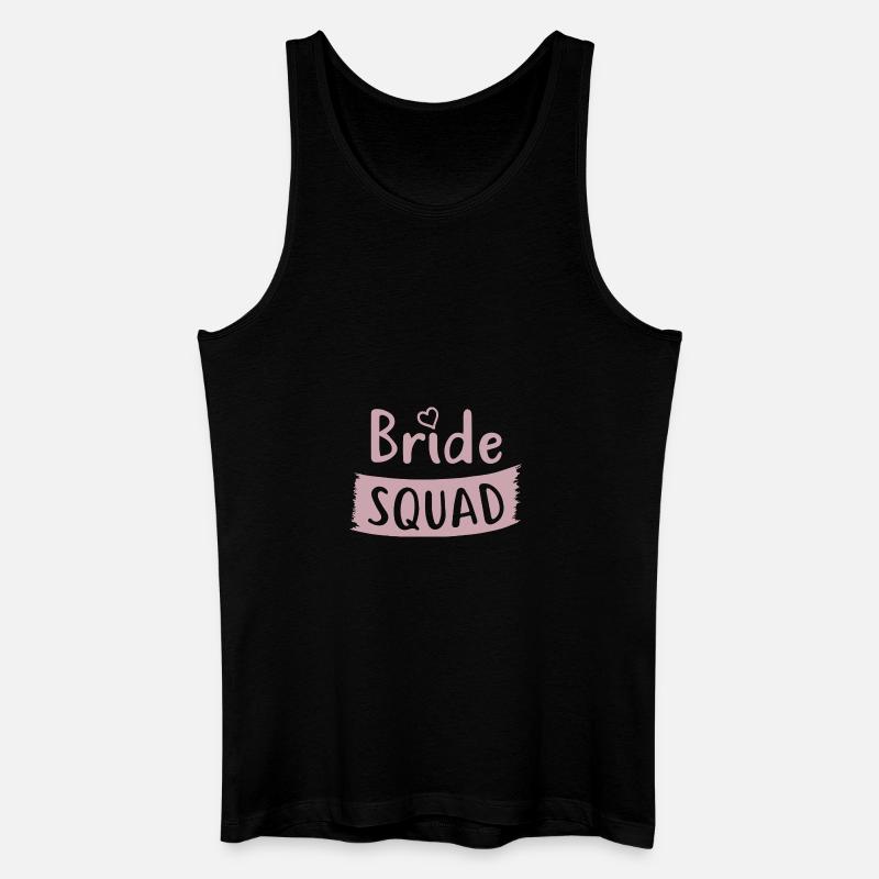 Junggessellinenabschied - BRIDE SQUAD - Männer Bio Tank Top - Schwarz