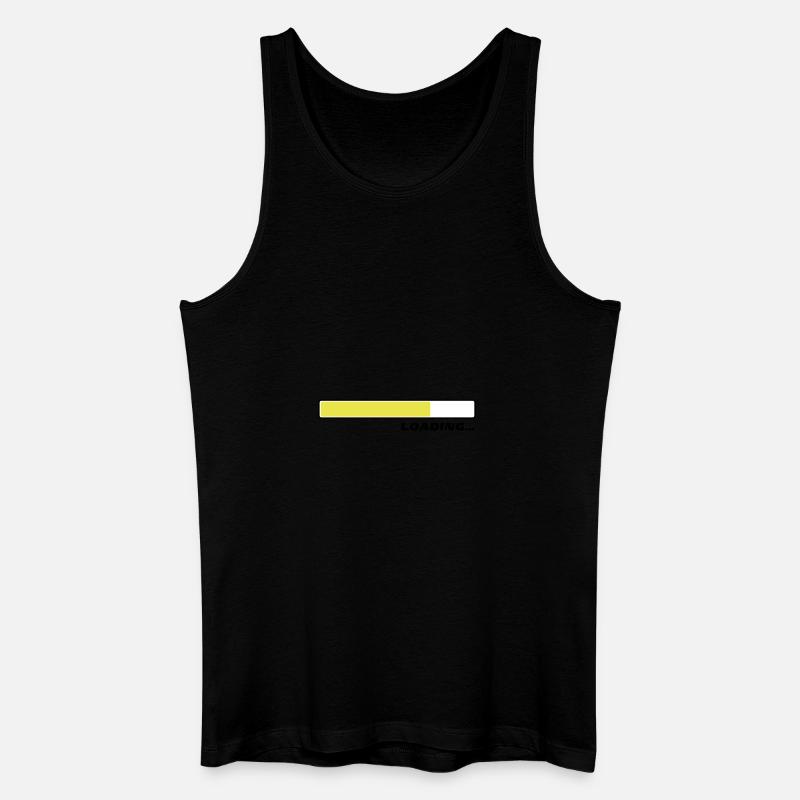 Loading... Ladebalken Status 3c - Männer Bio Tank Top - Schwarz