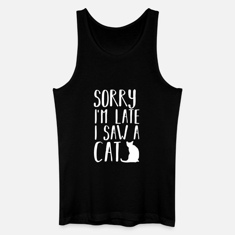 Katze Katzen - Männer Bio Tank Top - Schwarz