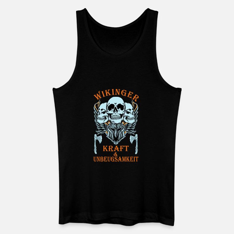Wikinger Krieger, Krieger, Wikinger - Männer Bio Tank Top - Schwarz