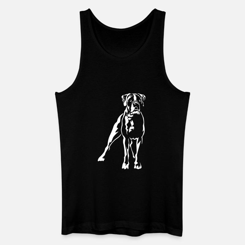 Boxer "Black Edition" - Männer Bio Tank Top - Schwarz