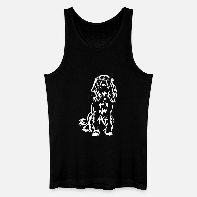 American Cocker Spaniel "Black Edition" - Männer Bio Tank Top - Schwarz