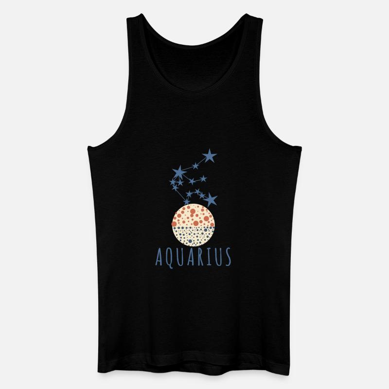 Das Sternbild Wassermann - Männer Bio Tank Top - Schwarz