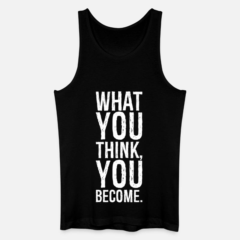 was du glaubst zu werden - Männer Bio Tank Top - Schwarz