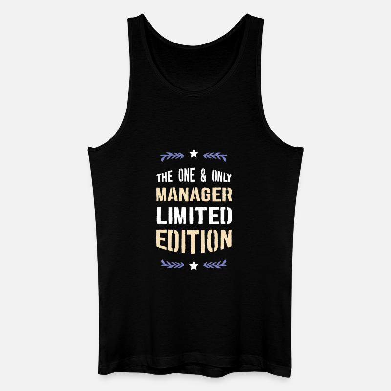 Manager Limited Edition - Männer Bio Tank Top - Schwarz